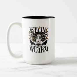 Bleib seltsam zweifarbige tasse