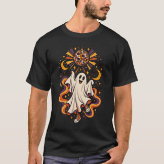 Bleib Spooky Retro Disco Geist Halloween T-Shirt