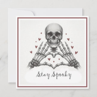 Bleib Spooky Valentinstag Feiertagskarte