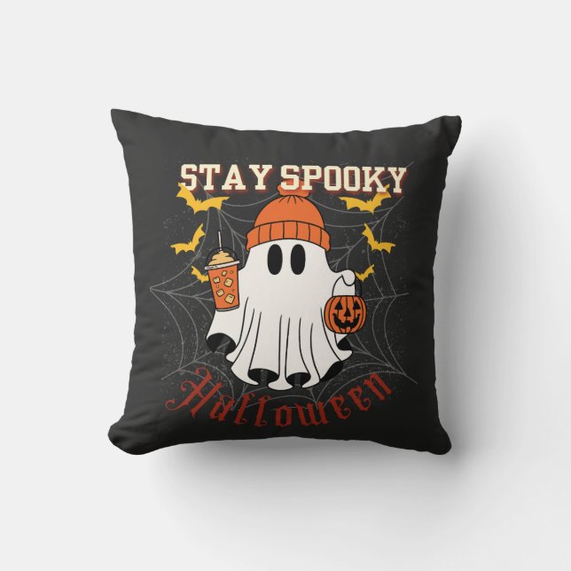 Bleib Spuky Geist Halloween Kissen (Vorderseite)