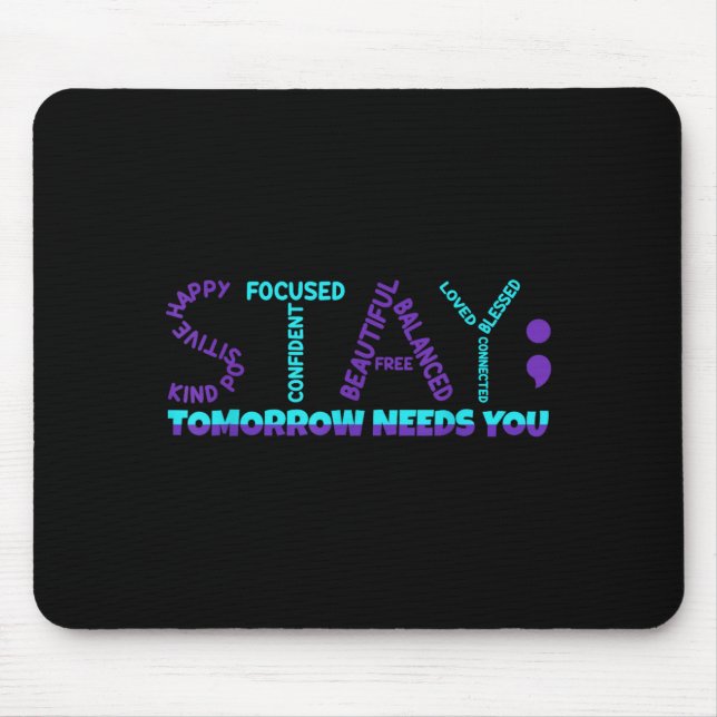 Bleib Stark Bleib Stark Präventionsbewusstseinswoc Mousepad (Vorne)