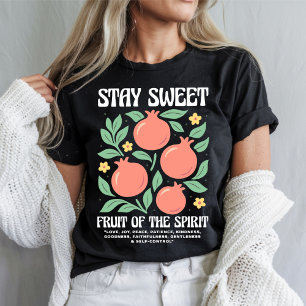 Bleib süße Frucht des Geistes Fruchtiger Granatapf T-Shirt