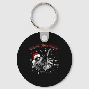 Bleib versaut Weihnachten Waschbär Xmas Müll-Panda Schlüsselanhänger