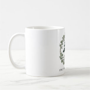 Bleib verwurzelt Wachse weiter Bonsai-Baum Botanis Kaffeetasse
