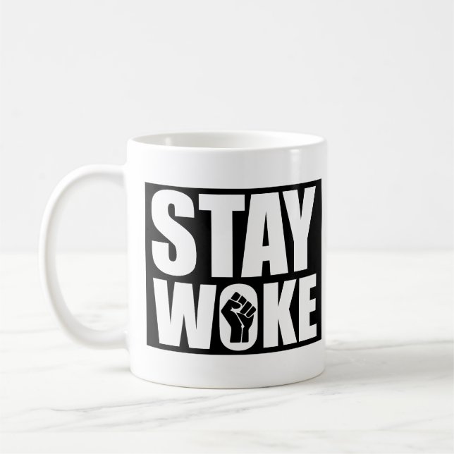 Bleib wachsam kaffeetasse (Links)