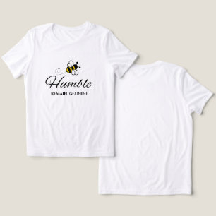 BLEIB WAHR WEIß MOTIVIEREND BEE BESCHEIDEN FRAUEN- Tri-Blend SHIRT