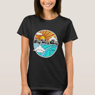 Bleib wellig Baby Vintage Retro Hippies Surfer 60e T-Shirt