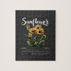 Bleib wie eine Sonnenblume Puzzle