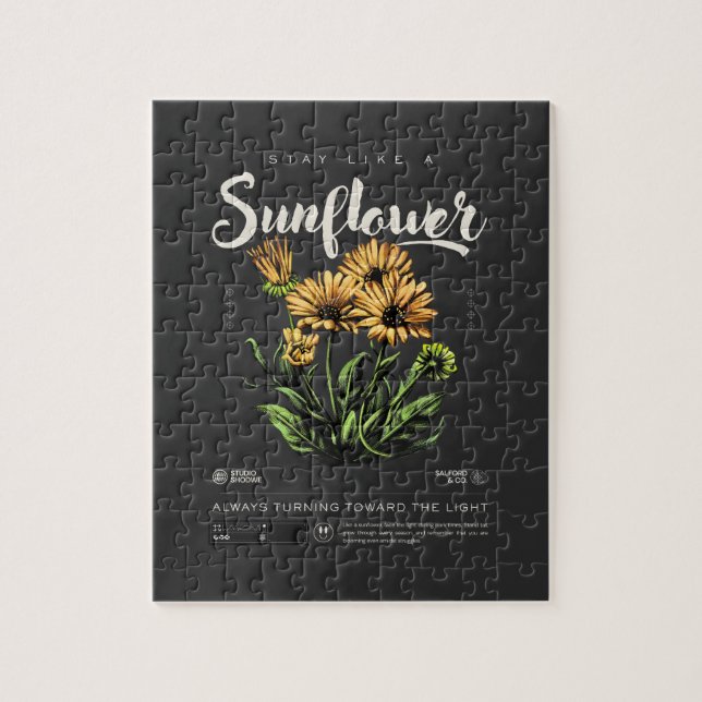 Bleib wie eine Sonnenblume Puzzle (Vertikal)