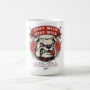 Bleib Wild Bulldog T-Shirt Kaffeetasse