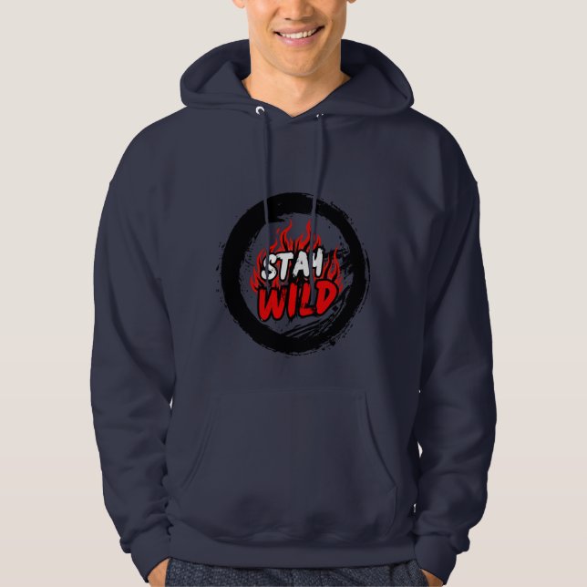 Bleib Wild Grafik Sweatshirt (Vorderseite)