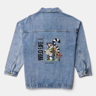 Bleib wild Lemuren-Leben - Madagaskar Vibes Süßer  Jeansjacke