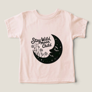 Bleib wild, Mondkind Kinder T-Shirt