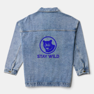 Bleib Wild Panther Jeansjacke