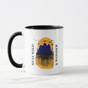 Bleib wild und staune tasse