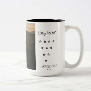 Bleib Wild Wald Kaffeetasse Malerische Natur Lan