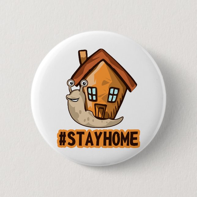 Bleib zu Hause Button (Vorderseite)