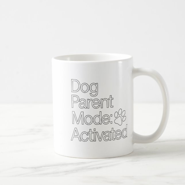 Bleib Zu Hause Hunde-Elternteil _ Hunde-Eltern-Mod Kaffeetasse (Rechts)