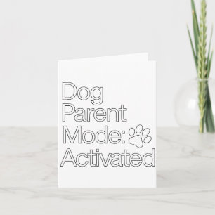 Bleib Zu Hause Hunde-Elternteil _ Hunde-Eltern-Mod Karte