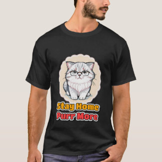 Bleib Zu Hause Katzenmutter Lustiges Katzenliebhab T-Shirt