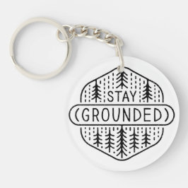 Bleibe Achtsamkeitspraxis Schlüsselanhänger