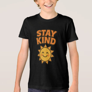 Bleibe ähnlich lächelnd Sun Retro positives Zitat Tri-Blend Shirt