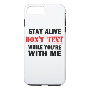 Bleibe Alive. Nicht mit mir schreiben Case-Mate iPhone Hülle