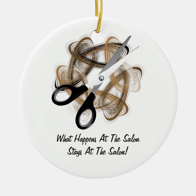 Bleibe am Salon Keramikornament (Vorne)