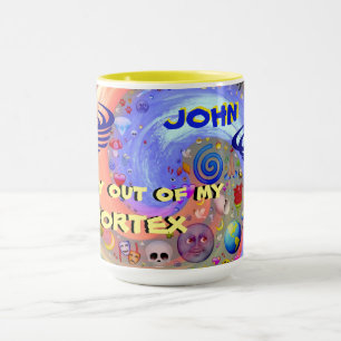 Bleibe aus meinem Vortex personalisierten Mug Tasse
