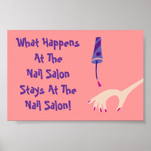 Bleibe bei Nail Salon Poster