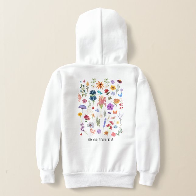 bleibe Blume Hoodie (AblageHinten)