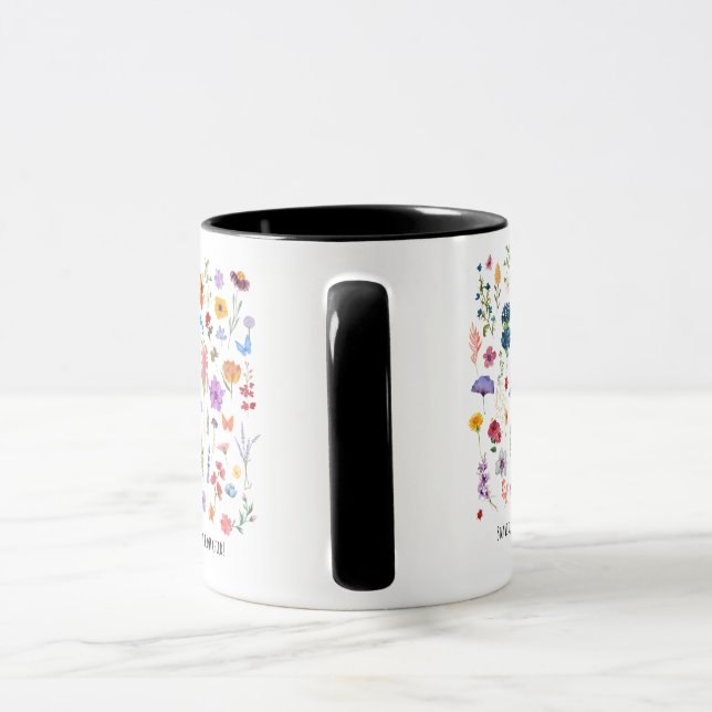 bleibe Blume Tasse (Griff)