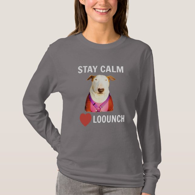BLEIBE CALM - LIEBE LOOUNCH, Women's Long Sleeve T T-Shirt (Vorderseite)