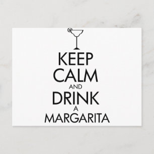 Bleibe Calm Margarita T - Shirt Postkarte