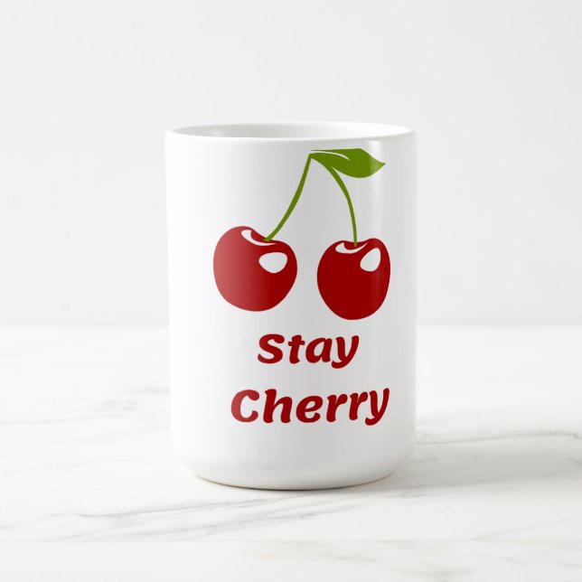 Bleibe Cherry Niedlich Cherry Tasse für Kaffee & T (Mittel)