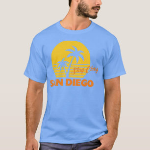 Bleibe Classy San Diego Vintage Sonnenuntergangsge T-Shirt