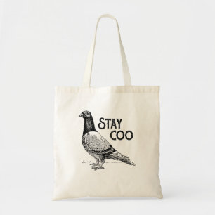 Bleibe Coo Bird Vogelbeobachtung Coole Tauben Tragetasche