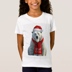 "Bleibe Cooler Polar Bären Kids" T - Shirt - Spaß 