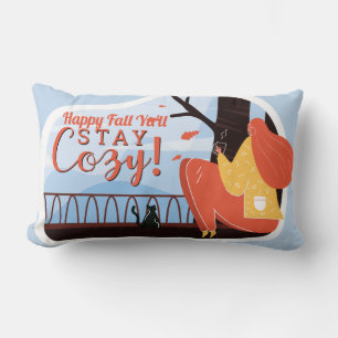 Bleibe Cosy Hygge Herbst Herbst FolkArt Deco ADD N Lendenkissen