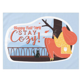 Bleibe Cosy Hygge Herbst Herbst FolkArt Deco ADD N Tischdecke