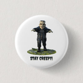 Bleibe Creepy! Frankensteins Monster Button