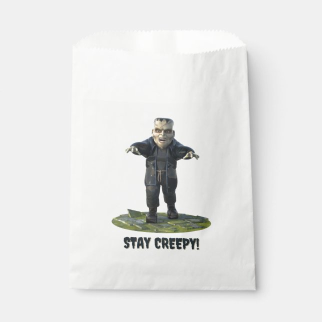 Bleibe Creepy! Frankensteins Monster Geschenktütchen (Vorderseite)