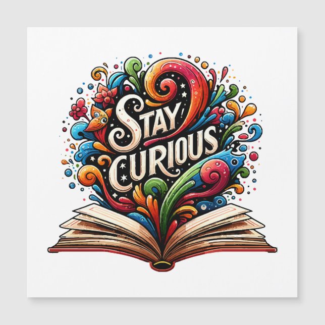 Bleibe Curious Magnetkarte (Vorderseite)