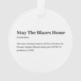 Bleibe der Blazes Zuhause-Ornament Ornament