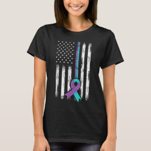 Bleibe des Bewusstseins für Suizidprävention T-Shirt