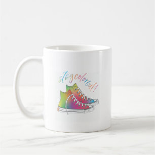 Bleibe Design von Krawatte-Farbstoff-High-Top-Snea Kaffeetasse