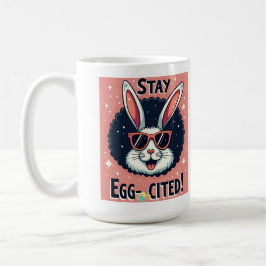 Bleibe Egg zitiert!: Retro Ostersonnige Vibes Kaffeetasse
