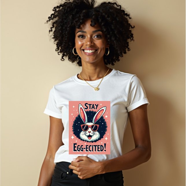 Bleibe Egg zitiert!: Retro Ostersonnige Vibes Tri-Blend Shirt (Von Creator hochgeladen)