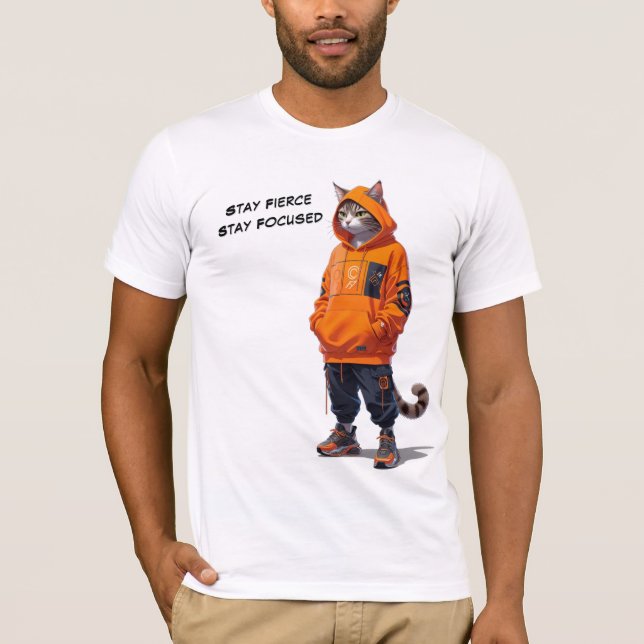 Bleibe Fierce, Bleibe Focused - Anpassbarer T - Sh T-Shirt (Vorderseite)