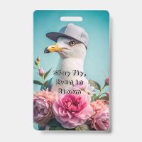 Bleibe Fly, sogar in Bloom м Name Tags & Abzeichen
